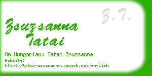 zsuzsanna tatai business card